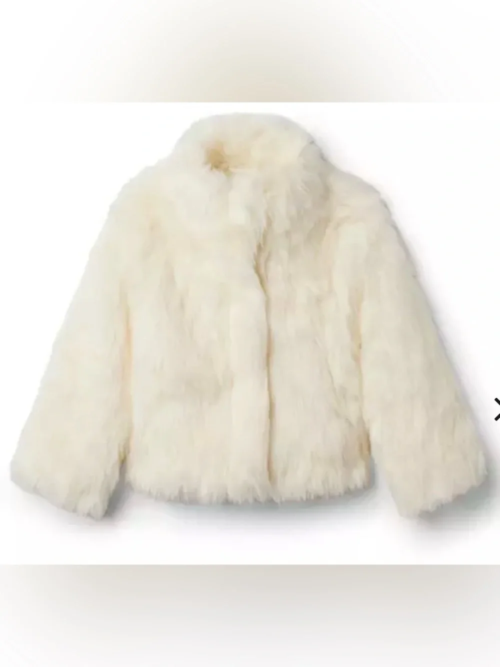 Janie and Jack Soft as Snow Faux  Fur Jacket Girls 5-6